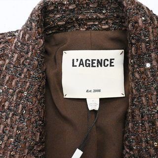 L'AGENCE | Chocolate Chamberlain Tweed Blazer