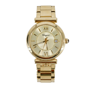 FERRAGAMO | Ora Gold Dial Watch