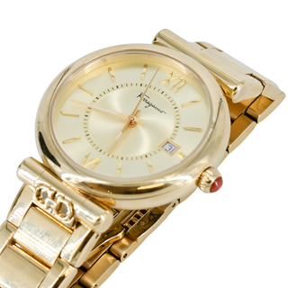 FERRAGAMO | Ora Gold Dial Watch