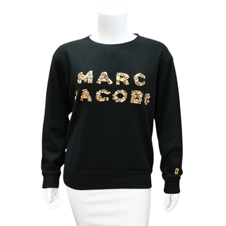 Black Logo Embellished Sweatshirt