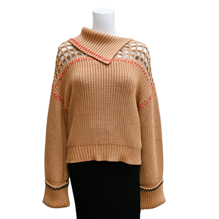 Lilian Camel Knit Sweater