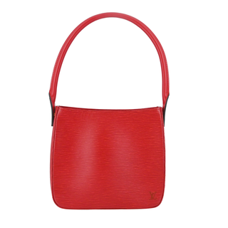 Red Epi Leather Looping Shoulder Bag