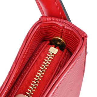 Red Epi Leather Looping Shoulder Bag