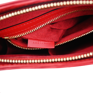 Red Epi Leather Looping Shoulder Bag