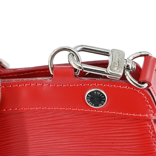 Red Brea Epi Leather Satchel Bag