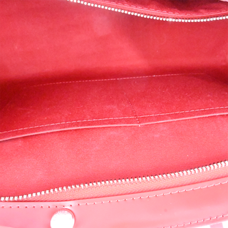 Red Brea Epi Leather Satchel Bag