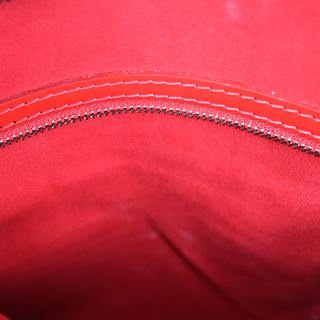 Red Brea Epi Leather Satchel Bag