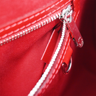 Red Brea Epi Leather Satchel Bag