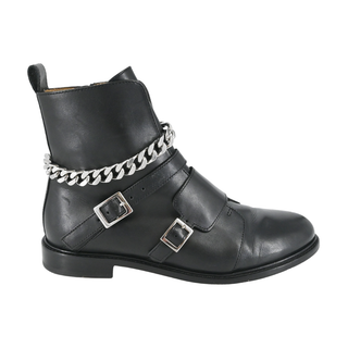 MAJE | Chain-Detail Leather Booties