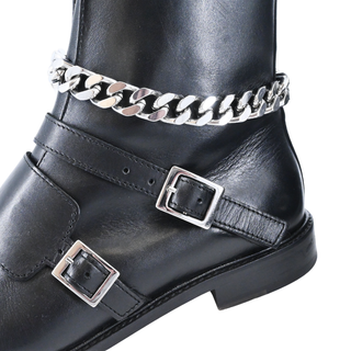 MAJE | Chain-Detail Leather Booties