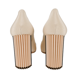 GIORGIO ARMANI | Cream Grosgrain Embellished Pumps