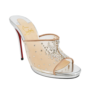 CHRISTIAN LOUBOUTIN | Violas Crystal Mesh Mules