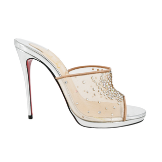 CHRISTIAN LOUBOUTIN | Violas Crystal Mesh Mules