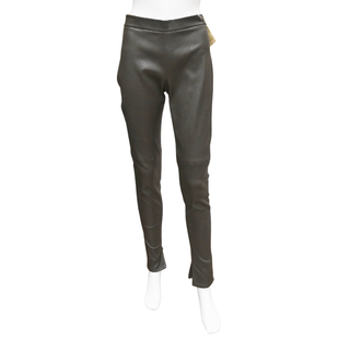 Dark Brown Nappa Leather Trousers