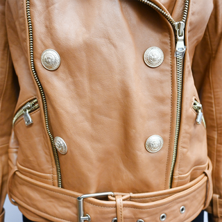 L'AGENCE | Billie Cognac Leather Jacket