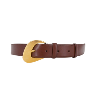 THE ROW | Cherry Brown Leather Belt