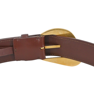 THE ROW | Cherry Brown Leather Belt