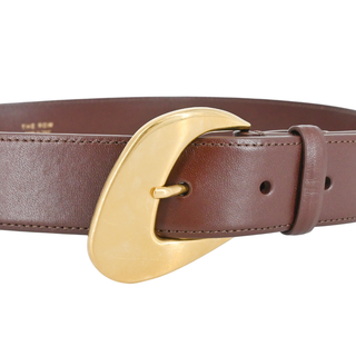 THE ROW | Cherry Brown Leather Belt