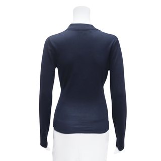 THEORY | Navy Neck-Tie Top