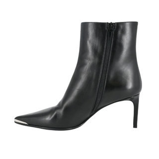 CELINE | Black Leather Ankle Booties