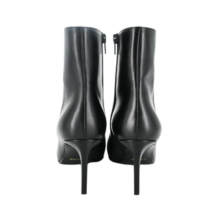 CELINE | Black Leather Ankle Booties