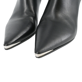 CELINE | Black Leather Ankle Booties