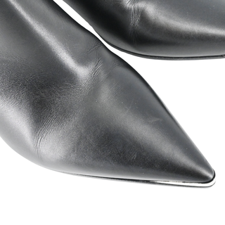 CELINE | Black Leather Ankle Booties