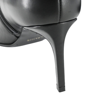 CELINE | Black Leather Ankle Booties