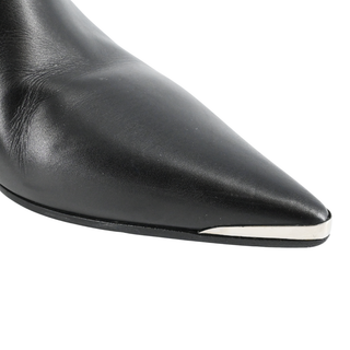 CELINE | Black Leather Ankle Booties