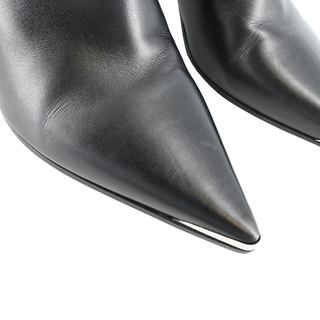 CELINE | Black Leather Ankle Booties