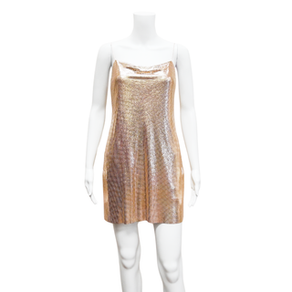 ALICE + OLIVIA | Harmony Chainmail Slip Mini Dress