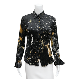 ROBERTO CAVALLI | Astrology Print Blouse