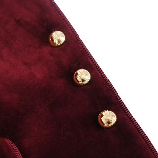 CELINE | Burgundy Velvet Crop Jacket