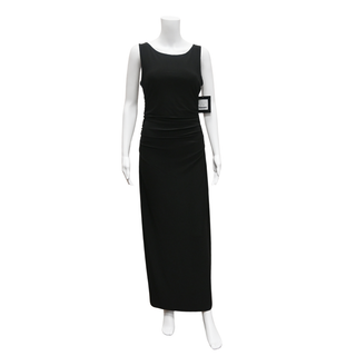 NORMA KAMALI | Black Sleeveless Shirred Dress