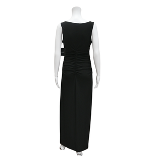 NORMA KAMALI | Black Sleeveless Shirred Dress