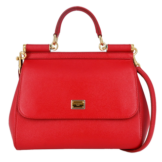 DOLCE & GABBANA | Sicily Medium Leather Satchel Bag