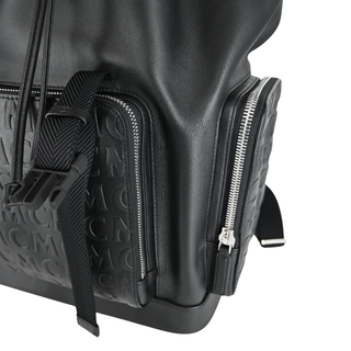 MCM | Brandenburg Monogram Embossed Leather Backpack