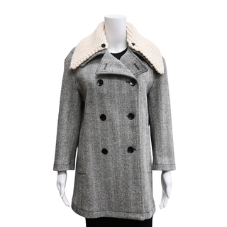 ALTUZARRA | Herringbone Wool-Blend Coat