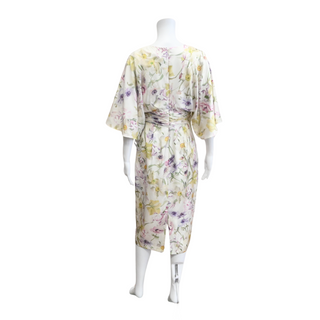 THEIA | Printed Charmeuse Kimono Dress