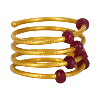 GURHAN | 24K Gold Ruby Wrap Ring