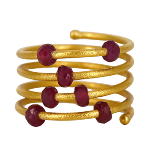 GURHAN | 24K Gold Ruby Wrap Ring