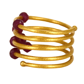 GURHAN | 24K Gold Ruby Wrap Ring