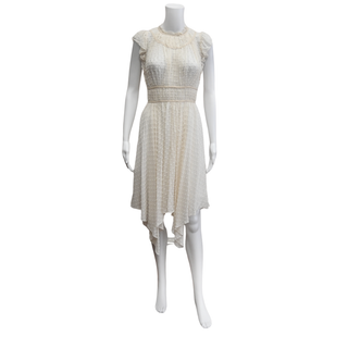 ULLA JOHNSON | Silk Cotton Ivory Flare Dress