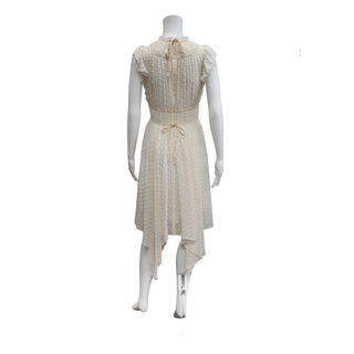 ULLA JOHNSON | Silk Cotton Ivory Flare Dress