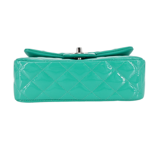 CHANEL | Turquoise Patent Mini Classic Single Flap Bag