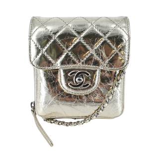 CHANEL | Metallic Mini Flap Crossbody Bag