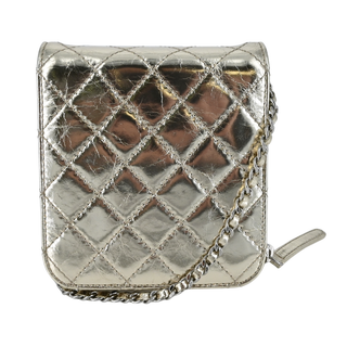 CHANEL | Metallic Mini Flap Crossbody Bag