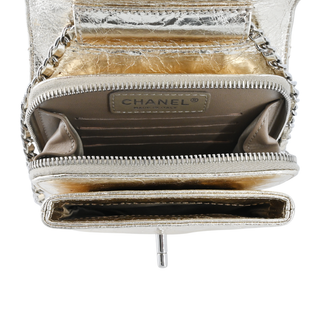 CHANEL | Metallic Mini Flap Crossbody Bag