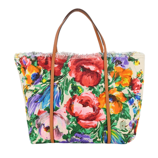 DOLCE & GABBANA | Miss Escape Floral Canvas Tote Bag