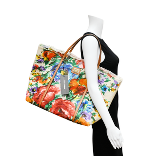 DOLCE & GABBANA | Miss Escape Floral Canvas Tote Bag